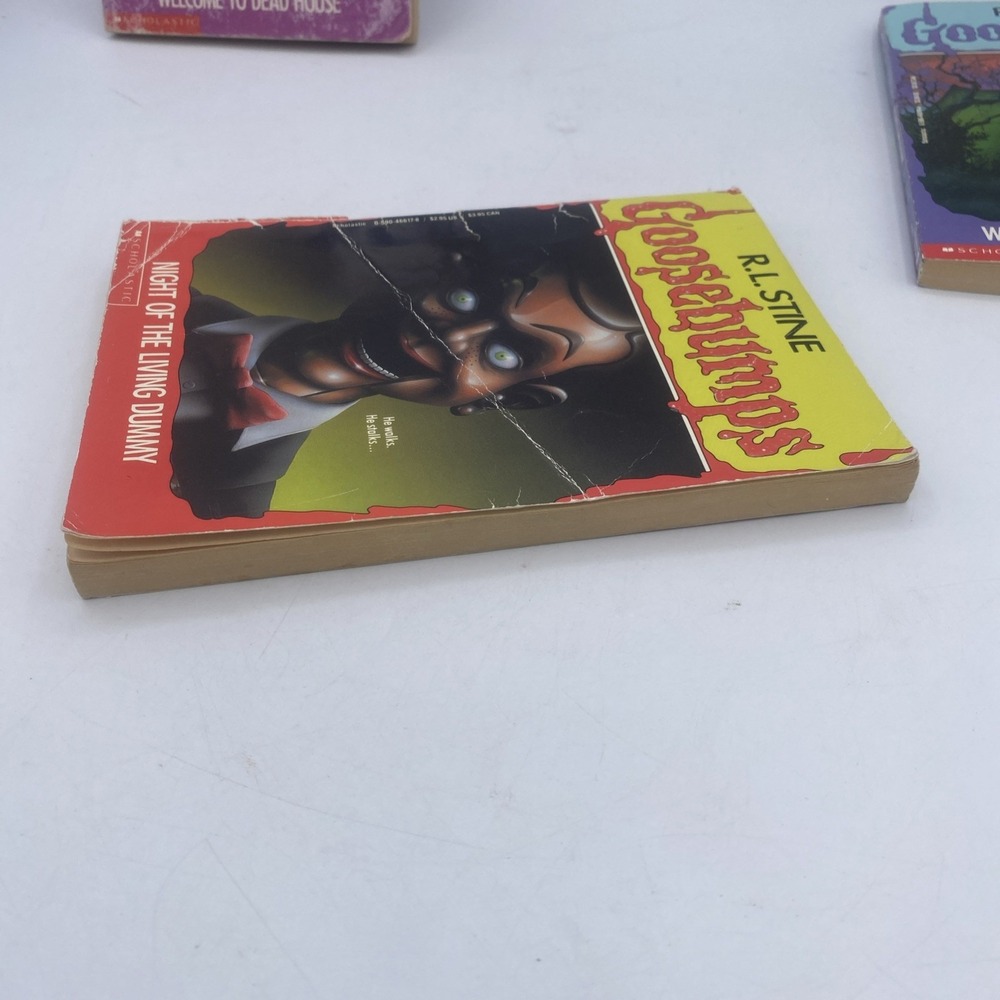 1992 First Printing Goosebumps R.L. Stine Lot Of 3 Dead House, Dummy,Nightmare - Picture 11 of 16